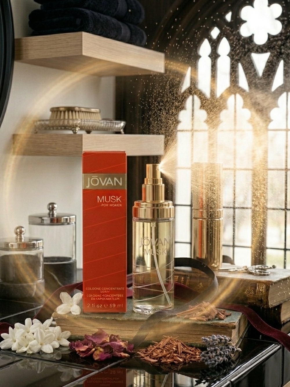 JOVAN Musk for Women Cologne Concentrate Spray 2 fl oz - Set of 2 New - Picture 4 of 5